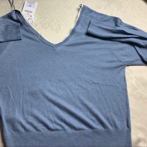 🆕Size M-Zara Women Blue Pullover Sweater - Picture 3 of 6